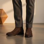 Regal Roam Dark Brown Suede Chelsea Boot – Premium Suede Leather