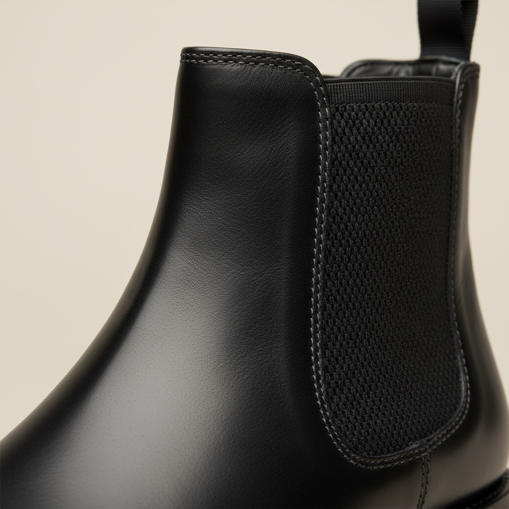 Regal Roam Black Chelsea Boot – Full-Grain Cowhide Leather