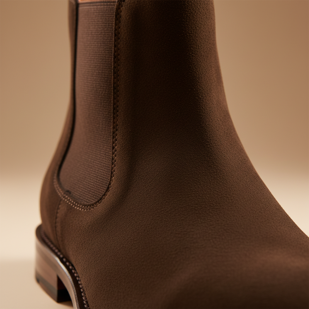 Regal Roam Dark Brown Suede Chelsea Boot – Premium Suede Leather
