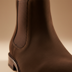 Regal Roam Dark Brown Suede Chelsea Boot – Premium Suede Leather
