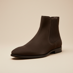 Regal Roam Dark Brown Suede Chelsea Boot – Premium Suede Leather