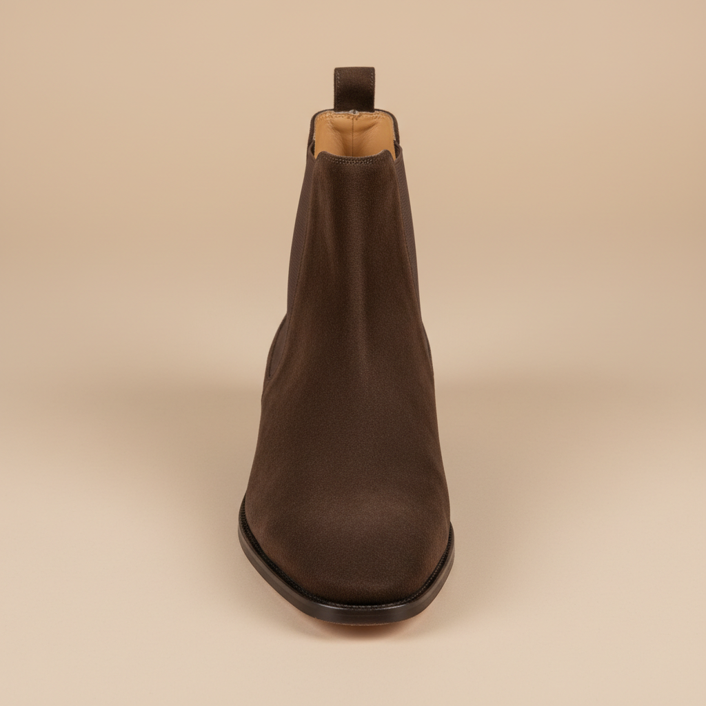 Regal Roam Dark Brown Suede Chelsea Boot – Premium Suede Leather