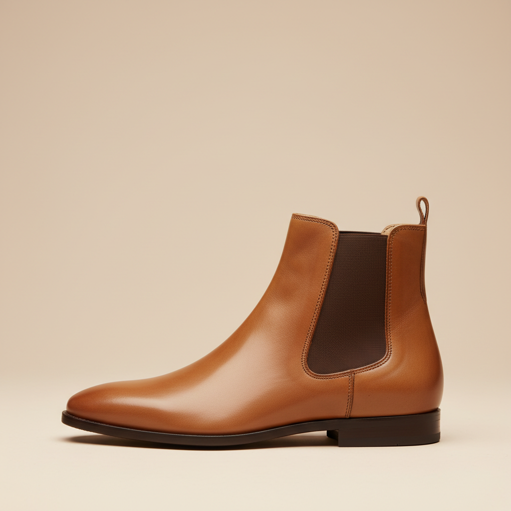 Regal Roam Tan Chelsea Boot – Classic Full-Grain Leather