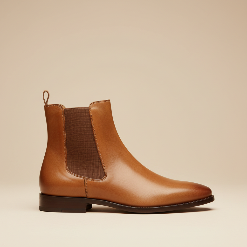 Regal Roam Tan Chelsea Boot – Classic Full-Grain Leather
