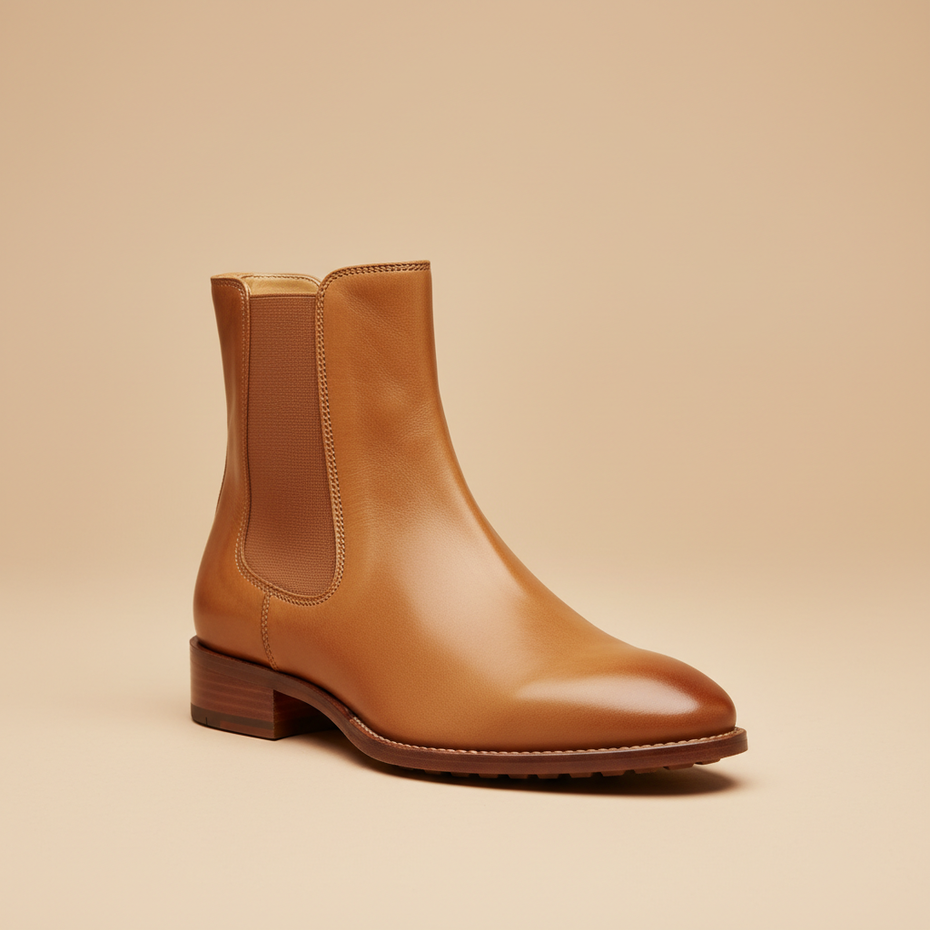 Regal Roam Tan Chelsea Boot – Classic Full-Grain Leather